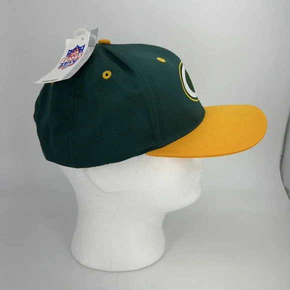 Vintage Green Bay Packers Hat Cap Snap Back NFL Football Game Day Mens 90s